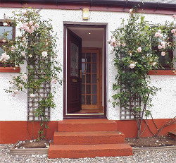 Front door of Birchwood Holiday Cottage Front door of Birchwood Holiday Cottage